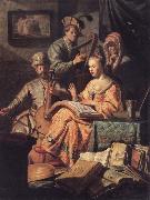 REMBRANDT Harmenszoon van Rijn Musical Company oil painting picture wholesale